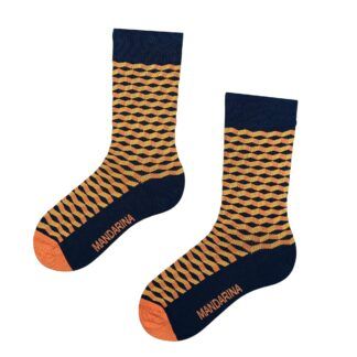 Square 3D Orange - L
